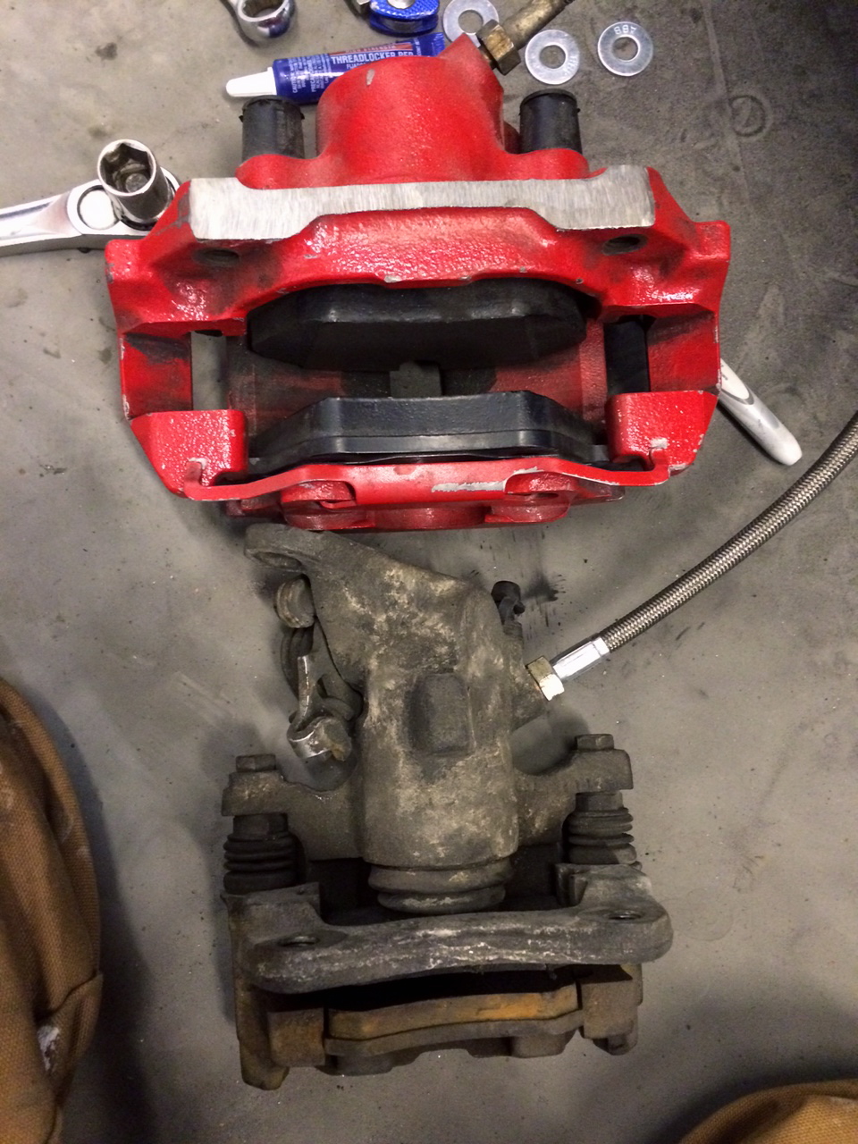 E30 M3 front caliper vs rear 4kq