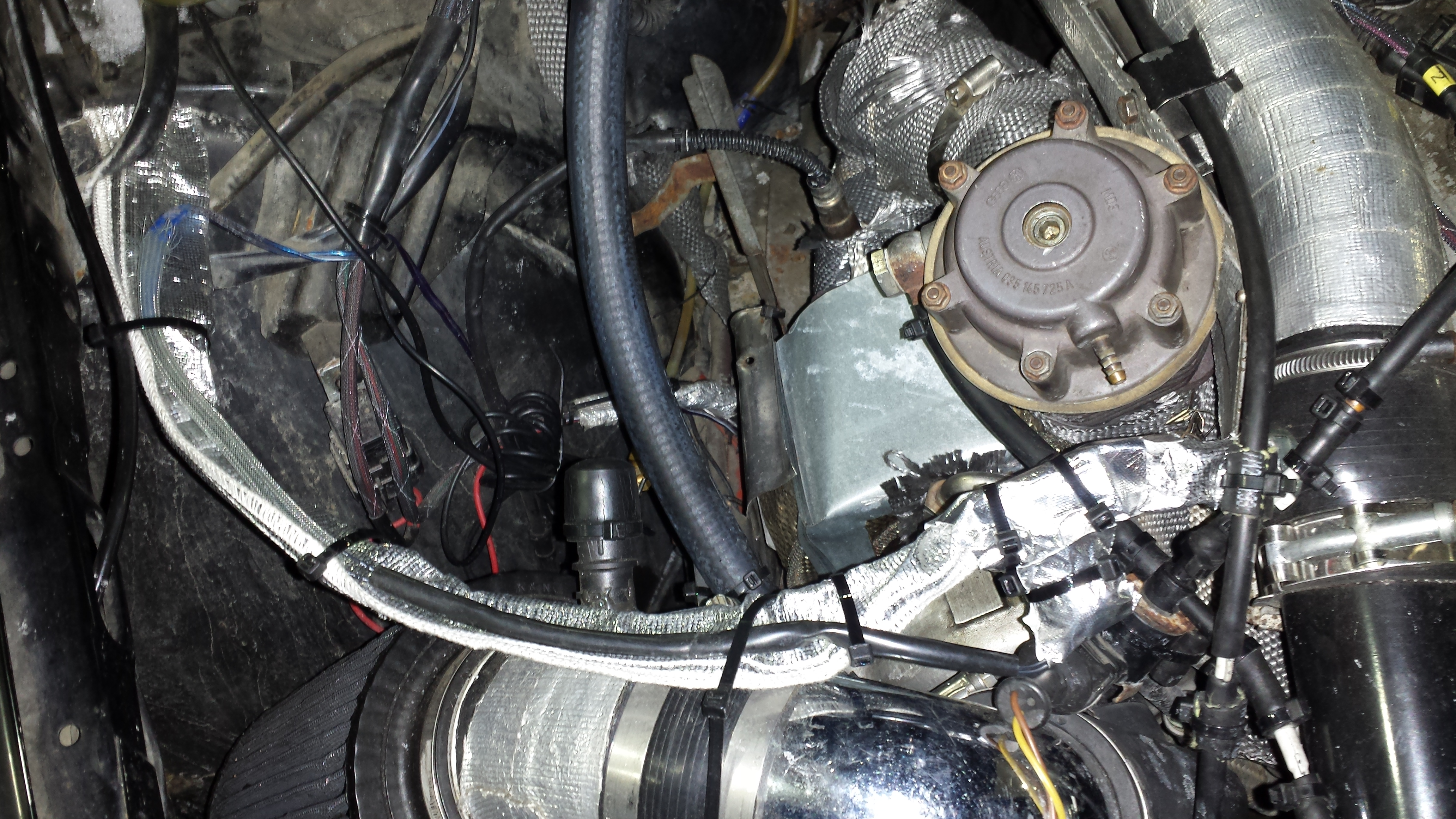 W/m line running through pic with reflective sleave